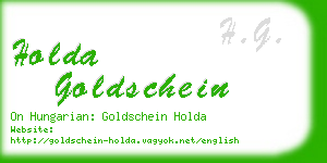 holda goldschein business card
